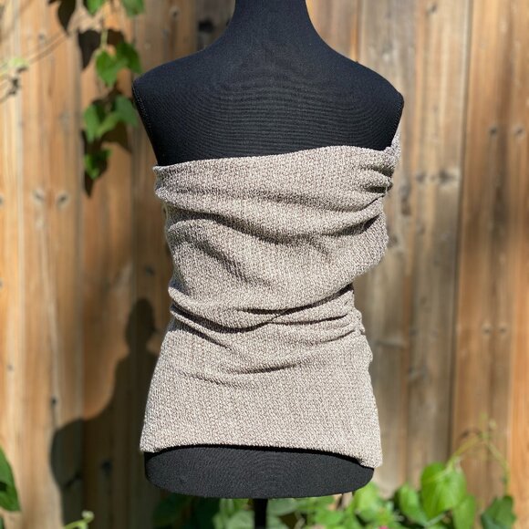 ZARA | One-Shoulder Textured Tube Top | Size L | NWT - Picture 7 of 10